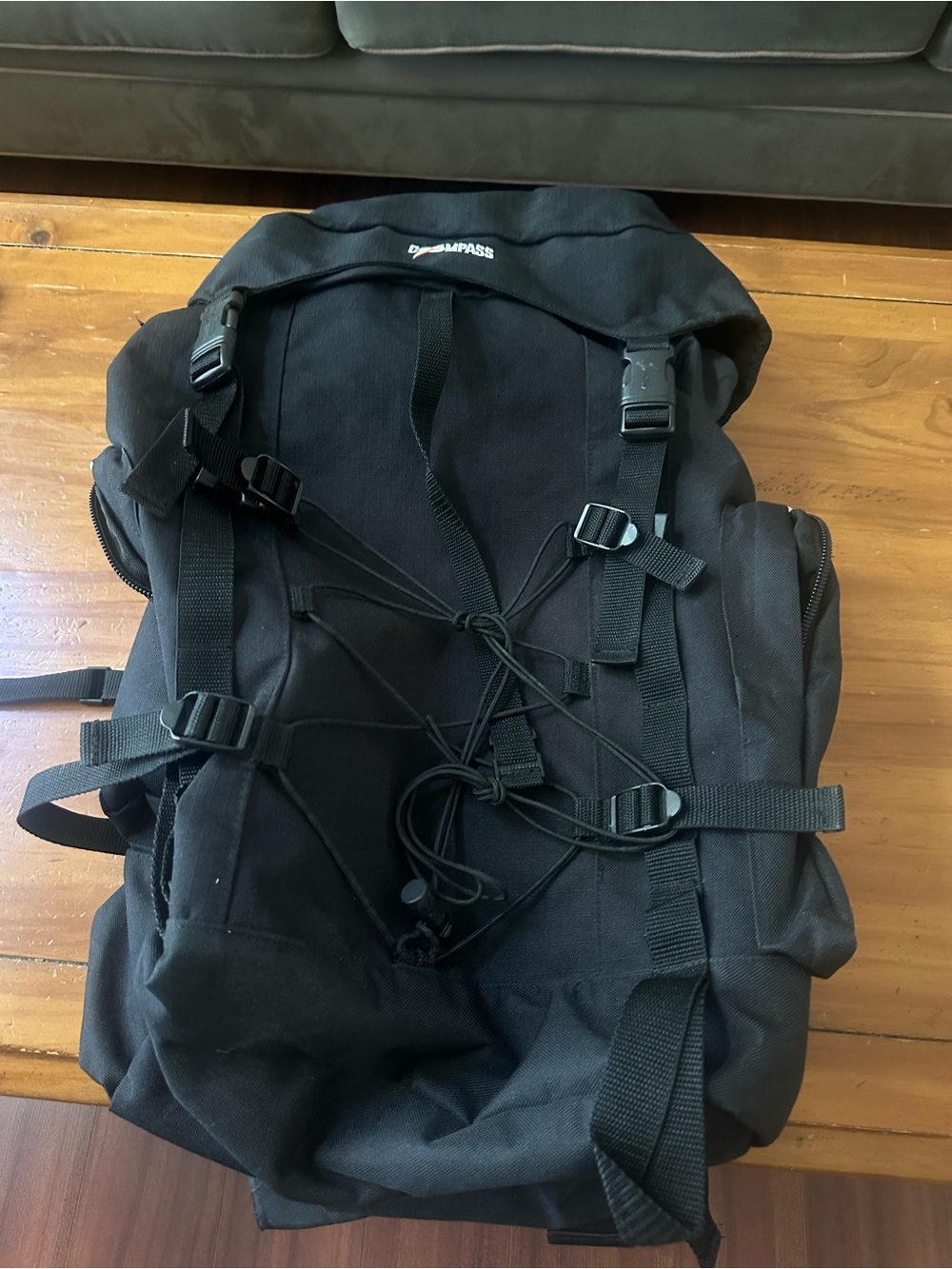 Compass Black Backpack